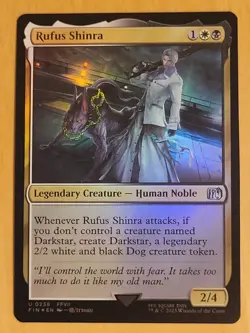 NM Foil Rufus Shinra (MTG Final Fantasy, Black White Uncommon) - Image 1