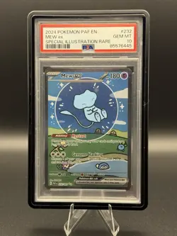 Pokemon Mew EX Bubble Mew PSA 10 Gem Mint 232/091 Sir SV Paldean Fates - Image 1