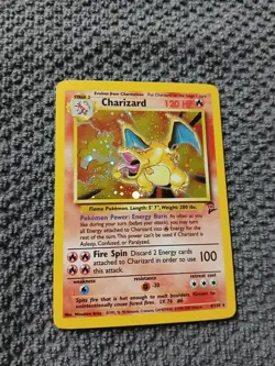 Charizard 4/130 Base Set 2 Holo WOTC 2000 Pokemon Fireball Swirl! - Image 3