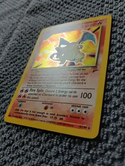 Charizard 4/130 Base Set 2 Holo WOTC 2000 Pokemon Fireball Swirl! - Image 4