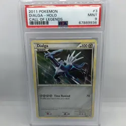 2011 Pokemon PSA 9 Dialga Holo - 3/95 Call of Legends MINT - Image 1