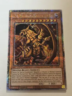 The Winged Dragon of Ra RA04-EN118 Quarter Century Secret Rare Yugioh Mint - Image 1