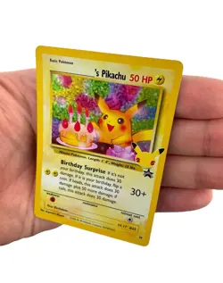Pokemon TCG Celebrations #24 Birthday Pikachu 25th Anniversary Promo Holo Card - Image 4