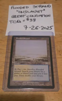 Flooded Strand Magic: The Gathering Card "Onslaught" Edition - Image 1