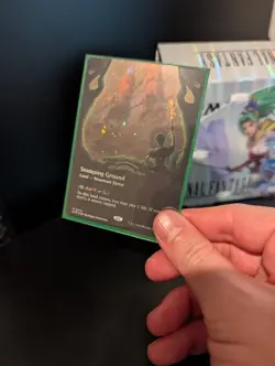 Stomping Ground Borderless Galaxy Foil Edge Of Eternities 0378 MTG In Hand  - Image 1