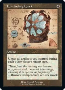 MTG English Unwinding Clock (Schematic) NM Foil - Image 1