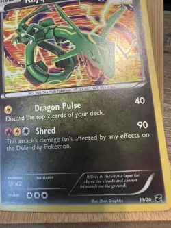 Rayquaza 11/20 HOLO RARE Pokemon BW Dragon Vault TCG Card NM 2012 - Image 10