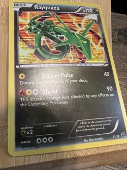 Rayquaza 11/20 HOLO RARE Pokemon BW Dragon Vault TCG Card NM 2012 - Image 3