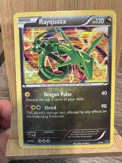 Rayquaza 11/20 HOLO RARE Pokemon BW Dragon Vault TCG Card NM 2012 - Image 9
