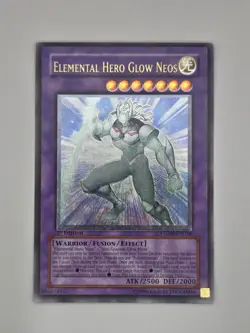 Yugioh Elemental Hero Glow Neos STON-EN036 1st Edition Ultimate Rare Near Mint - Image 1