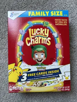 Lucky Charms Box 3 Pokemon 25th Anniversary Pokémon cards Foil Pikachu - Image 2