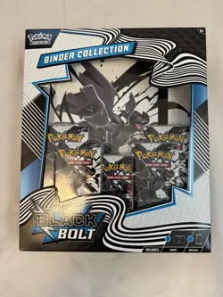 Pokémon Trading Card Game Scarlet & Violet Black Bolt Binder Collection SEALED - Image 1