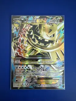 M Steelix EX Full Art 109/114 Pokemon Card TCG XY Steam Siege Holo Ultra Rare - Image 1