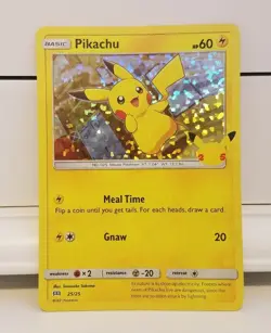 Pokemon Card * PIKACHU HOLO 25/25 * McDonalds 25th Anniversary 2021 Promo RARE - Image 13
