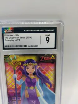 Legend of Zelda Trading Card PRINCESS HILDA #76 (2016) Enterplay CGC Graded 9 MT - Image 11