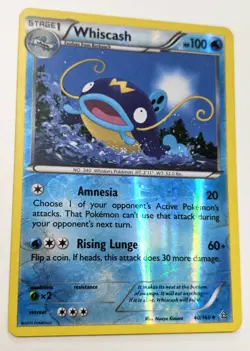 Whiscash 40/160 - Uncommon Pokemon Card - Primal Clash Set (2015) - Image 1