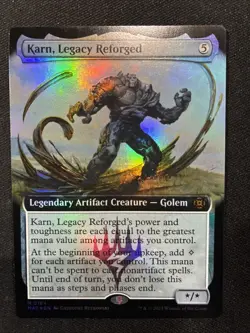 MTG - Karn, Legacy Reforged (Extended Art) March of the Machine: Aftermath FOIL - Image 1