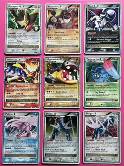 Lot of 9 LV. X Pokemon TCG Cards 2007-2009 Holo Rare - Image 3