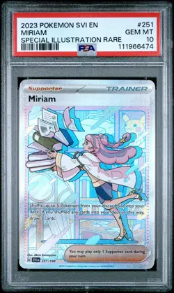 Pokemon Miriam Scarlet & Violet Base Special Illustration Rare 251/198 PSA 10 - Image 3