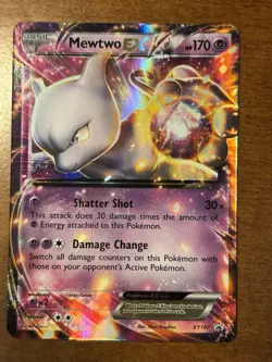Pokemon Mewtwo EX XY107 Promo Near Mint - Image 3