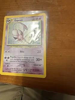 Pokémon TCG Espeon Neo Discovery 1/75 Holo Rare Vintage 2001 - Image 11