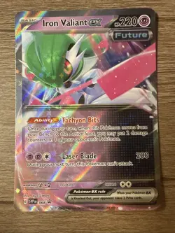 Pokémon TCG Iron Valiant ex Paradox Rift Black Star Promo - 68 - NP - Image 1