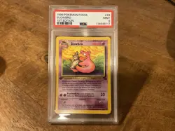 1999 POKEMON FOSSIL 1ST EDITION #43 SLOWBRO PSA 9 - Image 1