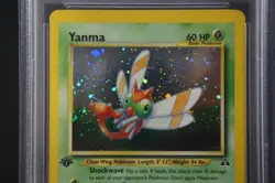Pokemon 1st Edition Neo Discovery Yanma Holo #17 - PSA 9 - Image 5