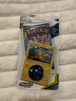 Pokemon TCG Sun & Moon Unbroken Bonds Checklane Booster Pikachu Promo Sealed New - Image 3