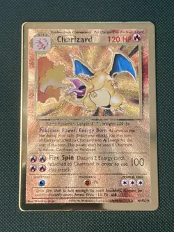 2021 Celebrations Pokemon TCG Charizard 4/102 Metal UPC Promo - Image 5