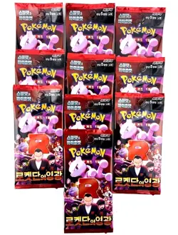 2025 KOREAN POKEMON TCG GLORY OF TEAM ROCKET 10 x FACTORY SEALED BOOSTER PACK A1 - Image 1