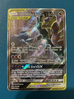 PokÃ©mon Garchomp and Giratina GX SM193 Black Star Promo Card - Image 1