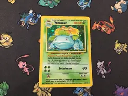 PokÃ©mon TCG Venusaur Base Set Holo Rare 15/102 PokÃ©mon Card - Image 1