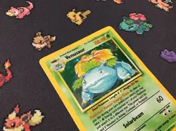 PokÃ©mon TCG Venusaur Base Set Holo Rare 15/102 PokÃ©mon Card - Image 2