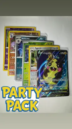 Pokemon Card 50 Basic Pokemon Cards & Ultra Rare V/EX/VMAX GUARANTEED Party Pack - Image 1