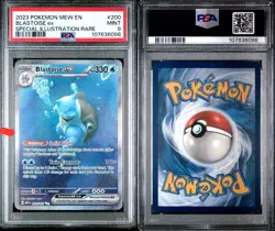 Blastoise EX 200/165 Sir Special Illustration Rare Mew Pokemon Card PSA 9 - Image 5