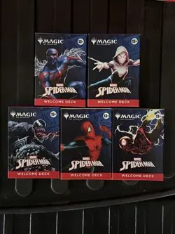 SDCC 2025 Magic The Gathering MTG x Spider-Man Complete Welcome Deck Set Of 5 - Image 1