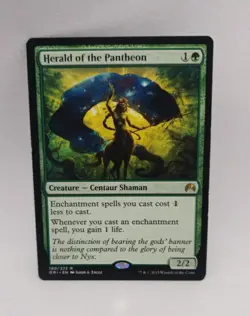 MTG Magic the Gathering Herald of the Pantheon (180/308) Magic Origins LP - Image 1