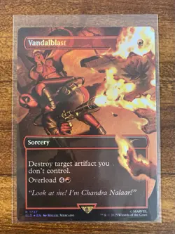 MTGâœ¨VANDALBLASTðŸŒˆ FOILâœ¨Secret Lair Drop Deadpool MINT RARE Sorcery UNPLAYED ! - Image 1