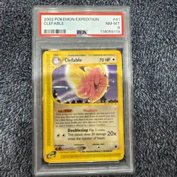 2002 Pokemon Expedition Clefable 41 PSA 8 ðŸ”¥ - Image 1