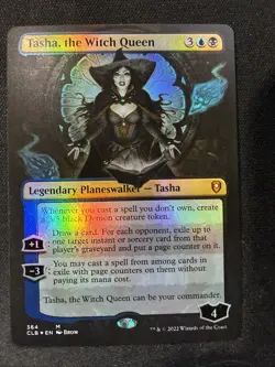 MTG Tasha, the Witch Queen (Borderless) Battle for Baldur's Gate FOIL - Image 1