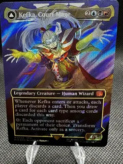 Kefka, Court Mage (Borderless) (Surge Foil) (0543) Final Fantasy Foil MTG MINT!! - Image 1