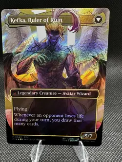 Kefka, Court Mage (Borderless) (Surge Foil) (0543) Final Fantasy Foil MTG MINT!! - Image 3