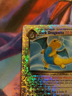 Dark Dragonite Legendary Collection Reverse Holo LP+/NM- Pokemon Vintage! - Image 3