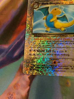 Dark Dragonite Legendary Collection Reverse Holo LP+/NM- Pokemon Vintage! - Image 5