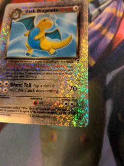 Dark Dragonite Legendary Collection Reverse Holo LP+/NM- Pokemon Vintage! - Image 6