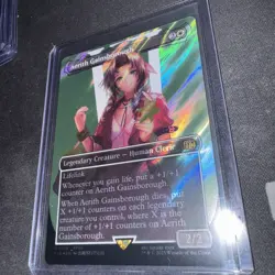 Aerith Gainsborough (Borderless) (Surge Foil) Final Fantasy # 519 (FIN) MTG NM - Image 3