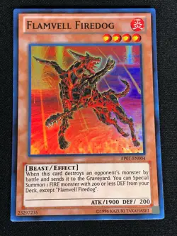 Yugioh Flamvell Firedog AP01-EN004 SUPER (NM) - Image 1