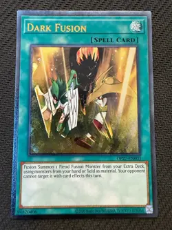 Dark Fusion (UTR) OP27-EN003 OTS Pack Ultimate Rare Unlimited Yu-Gi-Oh! - Image 1