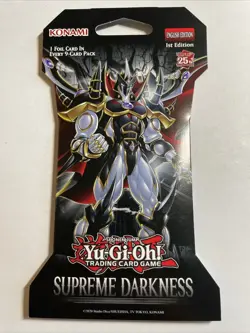 Konami Yu-Gi-Oh! Supreme Darkness Sleeved Booster- Sealed & New - Image 1